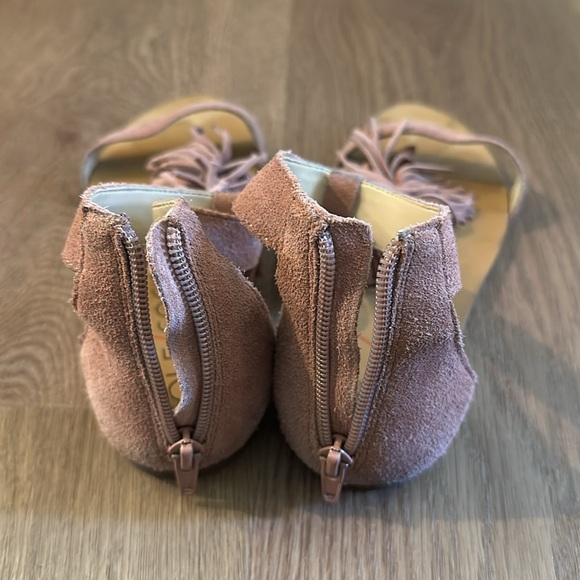 Sole Society pink suede Koa fringe sandals - Picture 5 of 6